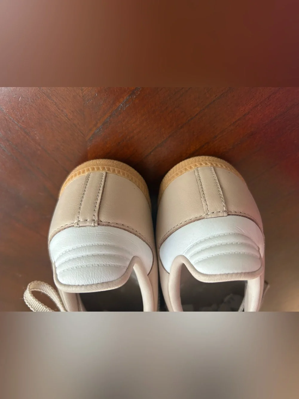 adidas Samba Women's Beige and White Retro Sneakers size 8